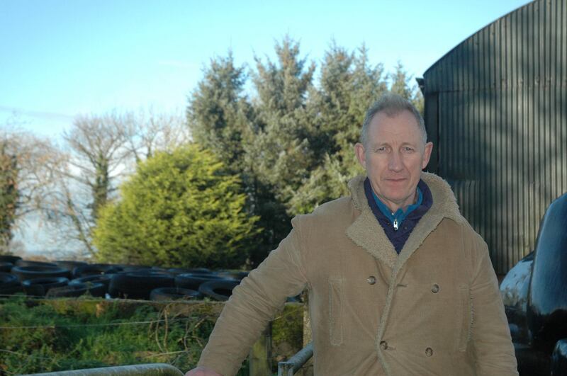 Farmer David Crockett at his farm that straddles the border on the outskirts of Londonderry. (Paul Peachy for The National)