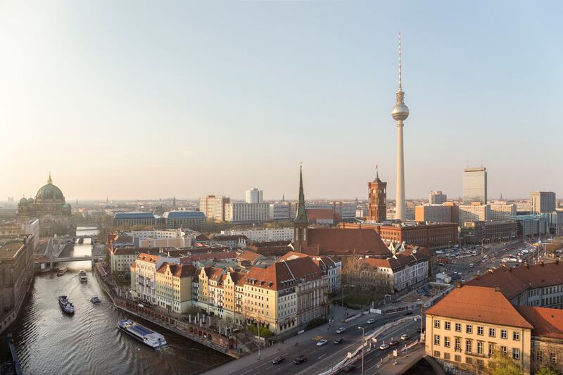 Panoramic view over Berlin. Getty Images