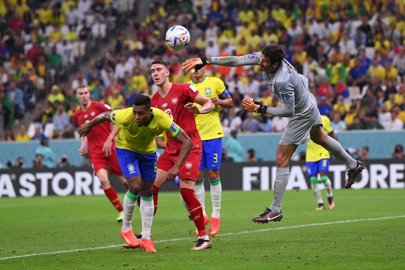 BRAZIL RATINGS: Alisson Becker 6 - Serbia didn’t have a single attempt on target. Brazil had 22. That showed you how busy the Liverpool goalkeeper was.  Getty Images