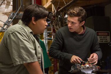 Jacob Batalon and Tom Holland in Spider-Man Homecoming. Chuck Zlotnick / Sony Pictures