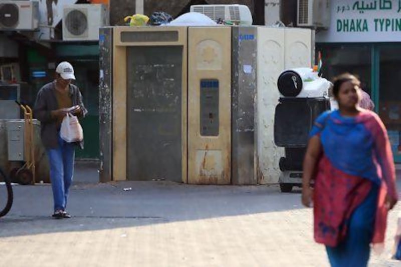 Many of the automated toilets that were set up are out of order, with posters pasted across the exteriors, advertising services and bachelor accommodation.Ravindranath K / The National
