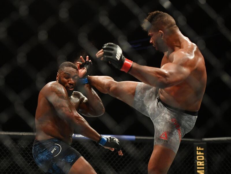 Alistair Overeem fights Walt Harris uring UFC on ESPN at VyStar Veterans Memorial Arena. Jasen Vinlove / USA TODAY Sports / Reuters