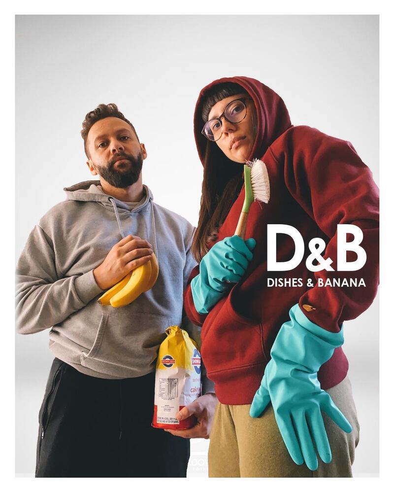 Forget the Dolce & Gabbana – dishes and bananas are our new reality. Courtesy Donovan Goliath