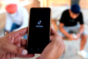 The social media app TikTok was this week banned in India. AFP