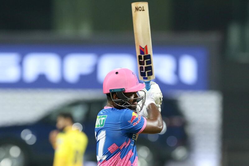 Sanju Samson captain of Rajasthan Royals reacts during match 12 of the Vivo Indian Premier League 2021 between the Chennai Super Kings and the Rajasthan Royals held at the Wankhede Stadium Mumbai on the 19th April 2021.

Photo by Deepak Malik/ Sportzpics for IPL