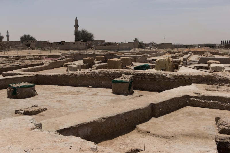 Ras al Khamiah, United Arab Emirates, April 25, 2017:    The mosque area of Jazirat Al Hamra heritage village and archaeological site in Ras al Khamiah on April 25, 2017. The site is the only and best preserved traditional coastal town in the Gulf region. Christopher Pike / The National

Job ID: 27017
Reporter: Ruba Haza
Section: News
Keywords:  *** Local Caption ***  CP0425-na-Jazirat Al Hamra-05.JPG