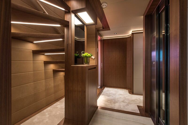 Majesty 140 - Interior - Lower Deck Lobby. Courtesy: Seven Media