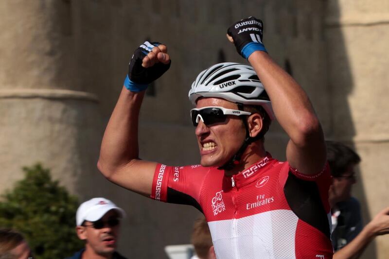 Marcel Kittel finished sixth in the general classification at the Dubai Tour, but won the red jersey for leading the points classification. Christopher Pike / The National