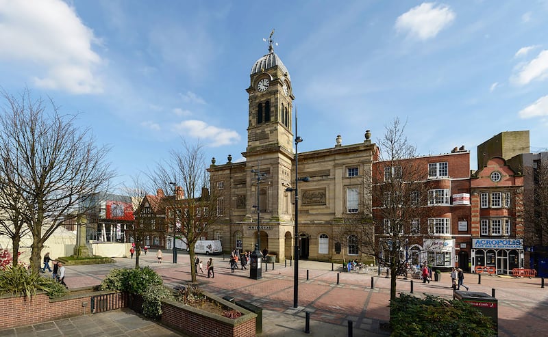 The Market Place, in Derby, Derbyshire. Photo: Alamy
