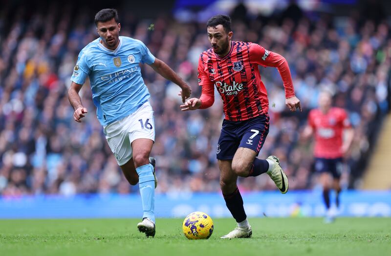 Worked hard with Mykolenko to shut down City's right side. Didn't offer much going forward. Overhit early crossing opportunity with Calvert-Lewin lurking. Getty Images