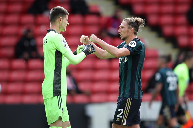 Luke Ayling – 6. Started brightly with a mazy run and shot, and was an attacking threat with his long, diagonal passes. The Blades did get some joy behind him, too, though. Getty