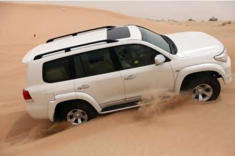 July 26, 2010/ Abu Dhabi /  Toyota Land Cruiser Extreme July 26, 2010. (Sammy Dallal / The National)


