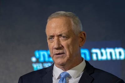 Benny Gantz is widely considered to be Mr Netanyahu's main rival in a future election. AP