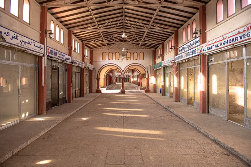 Sharjah Vegetable Market, pictured in 1980, was repurposed as an exhibition space as part of the Sharjah Architecture Triennial. Photo: Sharjah Architecture Triennial