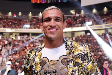 LAS VEGAS, NEVADA - JULY 02: Charles Oliveira attends UFC 276 at T-Mobile Arena on July 02, 2022 in Las Vegas, Nevada.    Carmen Mandato / Getty Images / AFP
