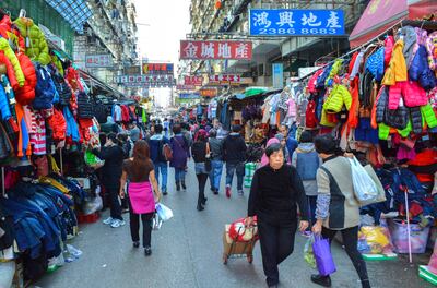 Hong Kong's Sham Shui Po markets. Ronan O'Connell for The National