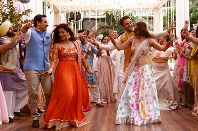 Saif Ali Khan, left, and Chitrangda Singh pair up a married couple in Baazaar. Courtesy Hype PR