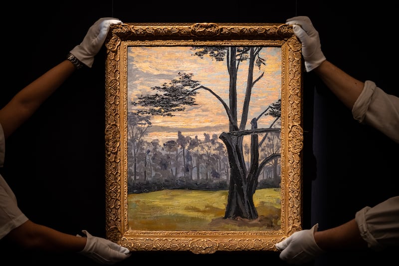 Sunset Near Roehampton by Sir Winston Churchill estimated at £300,000 to £500,000, one of the items auctioned in the Modern British and Irish Art Sale at Sotheby's in London last year. Sotheby's  