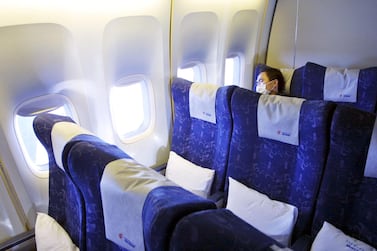 As part of efforts to minimise contact between passengers and crew, many airlines have started blocking seats in their cabins. Natalie Behring-Chisholm/Getty Images
