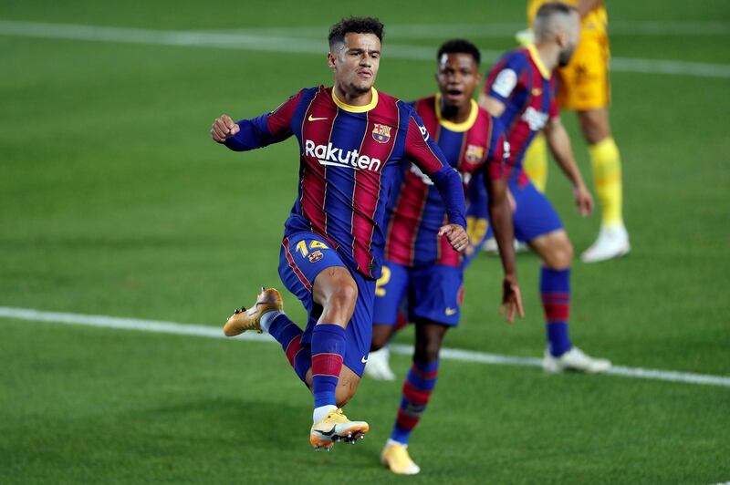 Philippe Coutinho. 6 – The Brazilian’s fine form continued as he found himself in the right place at the right time to seize on Jesus Navas’ mistake and level the scores. Linked well with Fati on the left, though drifted out of the game as it wore on and was later substituted. EPA