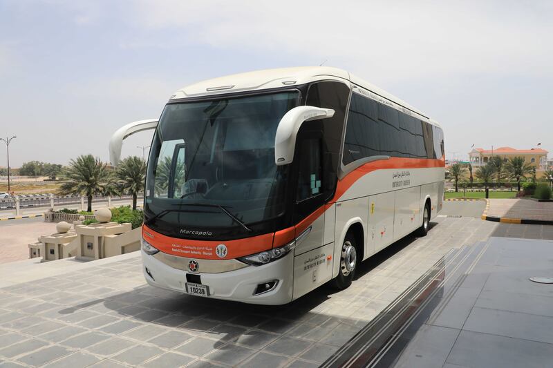 One of the two electric passenger buses that have been added to the fleet by Sharjah Roads and Transport Authority. Photo: Sharjah RTA