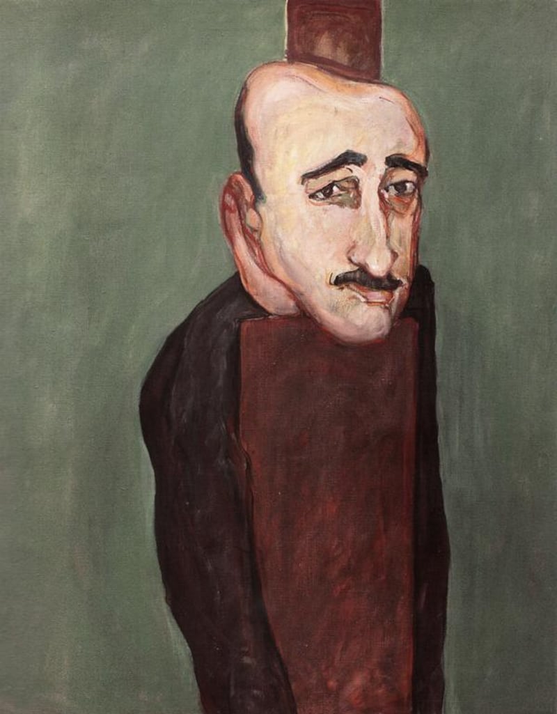 Munif Al Razzaz (1965), is a portrait of the former secretary-general of the Syrian Baath party. Courtesy Marwan Kassab-Bachi

