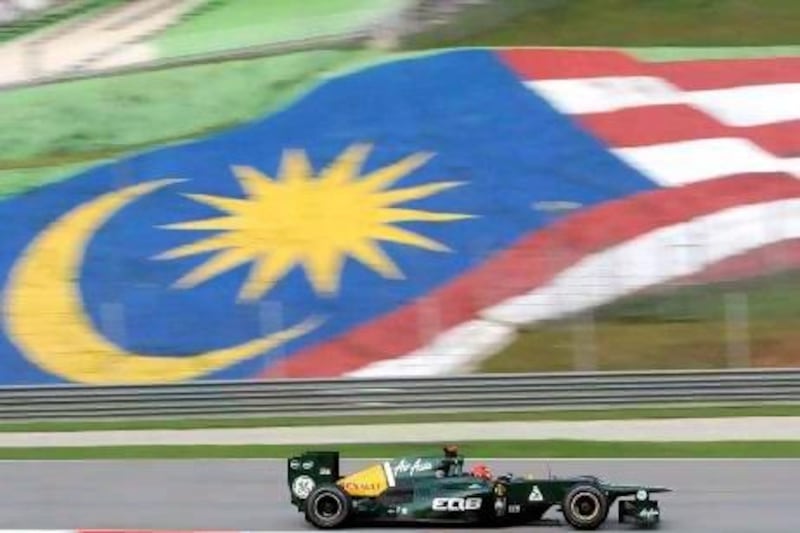 The Malaysian Grand Prix is the home race for the Caterham team.