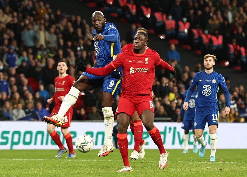 Ibrahima Konate (Matip 90') - 6. The Frenchman came on for Matip in the 90th minute and held his own in the physical contest with Lukaku. Reuters