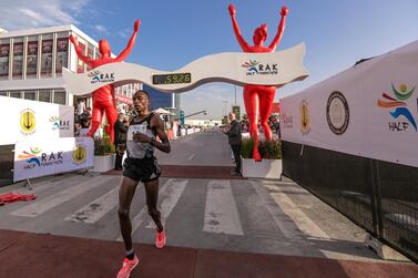 The Ras Al Khaimah Half Marathon has been pushed back to 2022. Victor Besa / The National