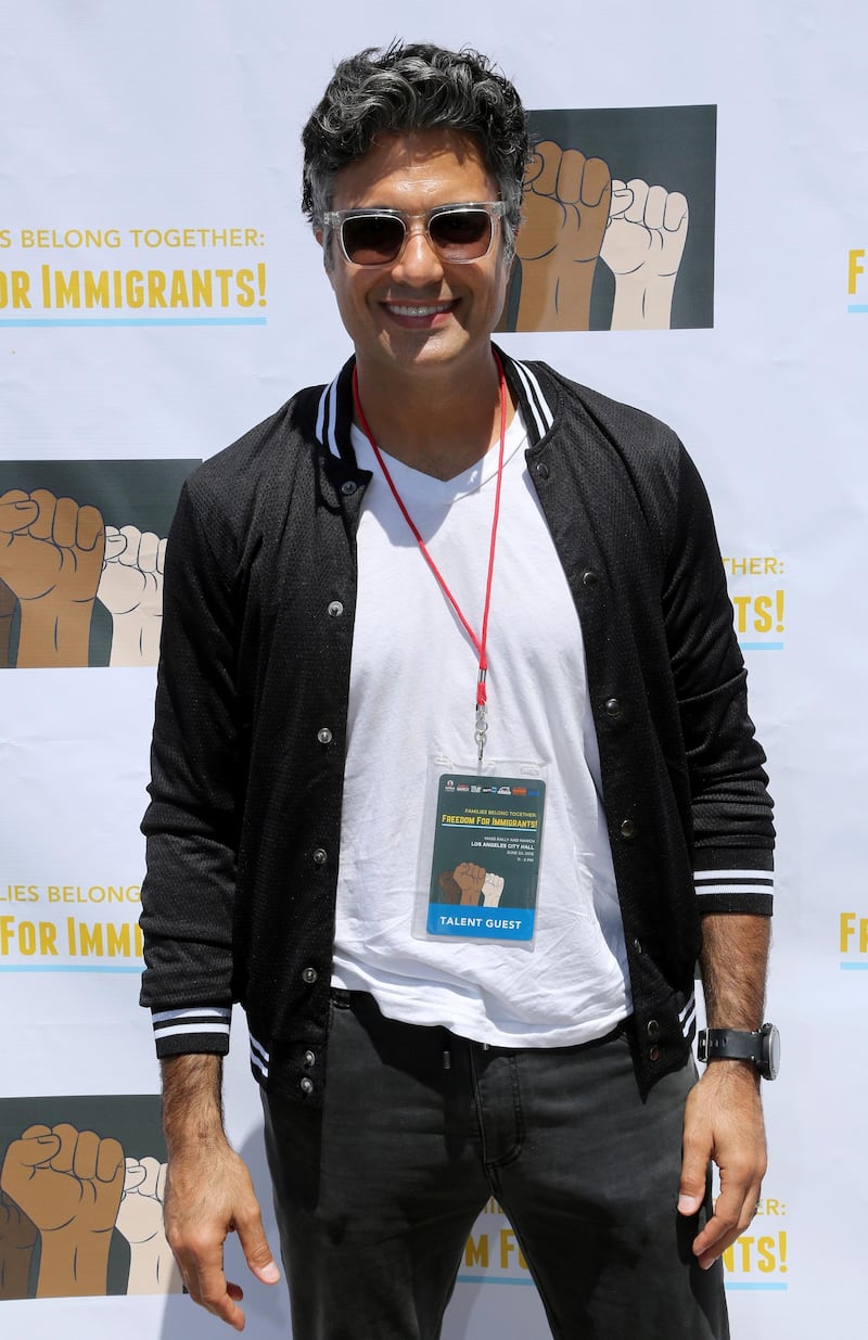 Jaime Camil attends the "Families Belong Together: Freedom for Immigrants" March in Los Angeles. Willy Sanjuan / Invision / AP