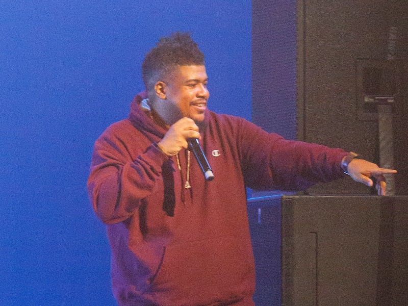 (FILE) - David 'Trugoy the Dove' Jolicoeur of the US hip-hop band De La Soul performs during the Sonar Reykjavik 2017 festival in Harpa Concert Hall in Reykjavik, Iceland, late 18 February 2017 (reissued 13 February 2023).  Jolicoeur, a founding member of the hip-hop group De La Soul, died at the age of 54.   EPA / BIRGIR THOR HARDARSON ICELAND OUT