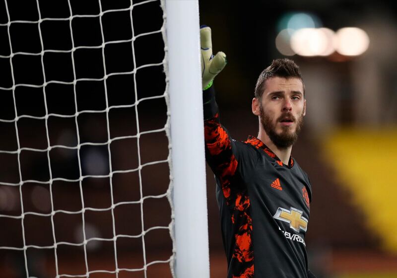 MANCHESTER UNITED RATINGS: David de Gea - 6. Quiet first half after the early goal. Important save with his foot from Loftus-Cheek with 15 minutes to play as Fulham gave late pressure. EPA