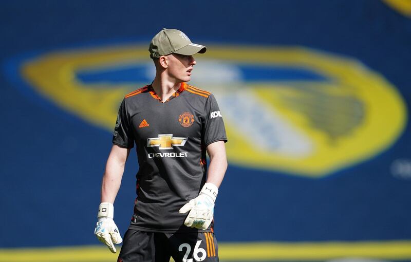 Manchester United's Dean Henderson during the match on Sunday. Reuters