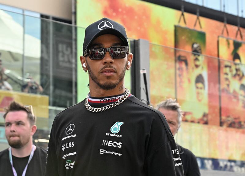 Lewis Hamilton ahead of the the Abu Dhabi Formula One Grand Prix. AFP