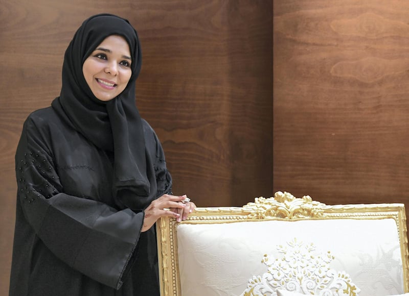 Abu Dhabi, United Arab Emirates - Shaima Al Jabry, 39, at her home in Baniyas, is the first Emirati to attain a licence as a life coach on October 17, 2018. (Khushnum Bhandari/ The National)