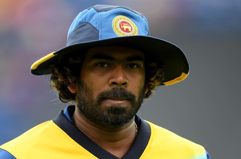 CARDIFF, WALES - JUNE 04: Lasith Malinga of Sri Lanka looks on  during the Group Stage match of the ICC Cricket World Cup 2019 between Afghanistan and Sri Lanka at Cardiff Wales Stadium on June 04, 2019 in Cardiff, Wales. (Photo by Alex Davidson/Getty Images)