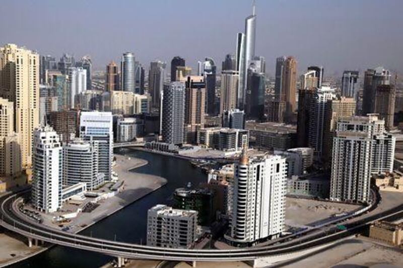 The rise in inflation reflects a recovery in the property market, especially in Dubai, where rents are estimated by the property broker CBRE to have jumped by more than 30 per cent over the past year. Marwan Naamani / AFP