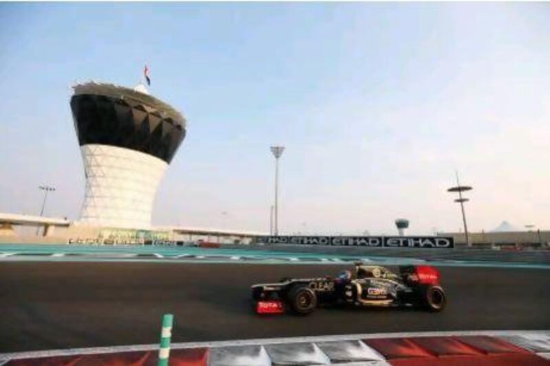 Nico Prost, son of Alain, test drove the Lotus car in Abu Dhabi. Sutton Motorsport Images