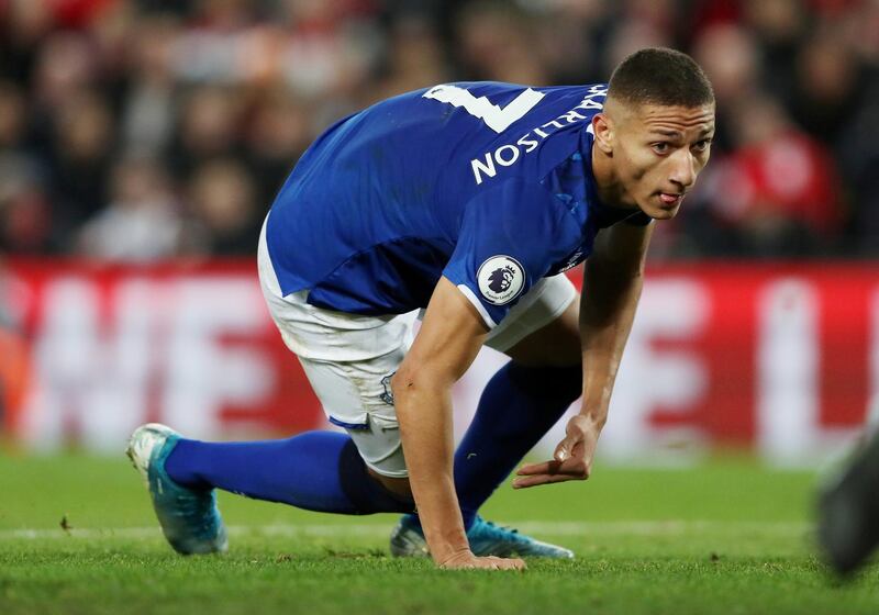 Everton v Chelsea, Saturday, 4.30pm: What a mess Everton are in. All that money spent, 
languishing in the relegation places, and now manager Marco Silva has been sacked. Richarlison is one of the players that cost, and promised, so much early on, and if they are to recover then the Brazilian needs to follow up his goal at Liverpool in midweek with a whole load more. PREDICTION: Everton 1 Chelsea 2 Reuters