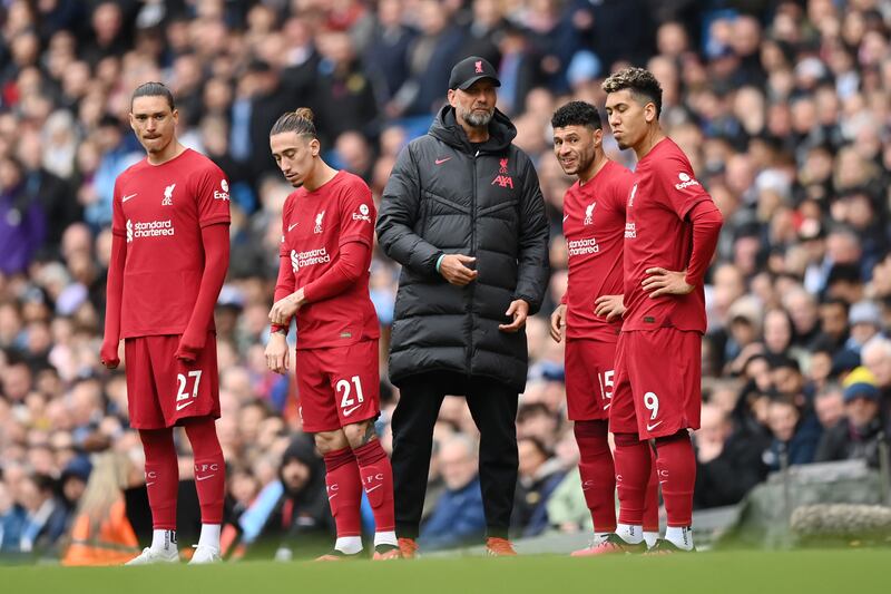 Roberto Firmino (Jota, 69) - 5. Failed to have a sniff after coming on as Manchester City were already in full flow. Getty
