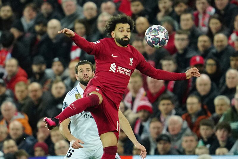 Mohamed Salah 7: Provided assist for Nunez’s early goal and will be disappointed he didn’t score himself when he side-footed chance wide not long after. But did score in 15th minute after capitalising on terrible Courtois blunder. Faded after sparkling first half hour. AP