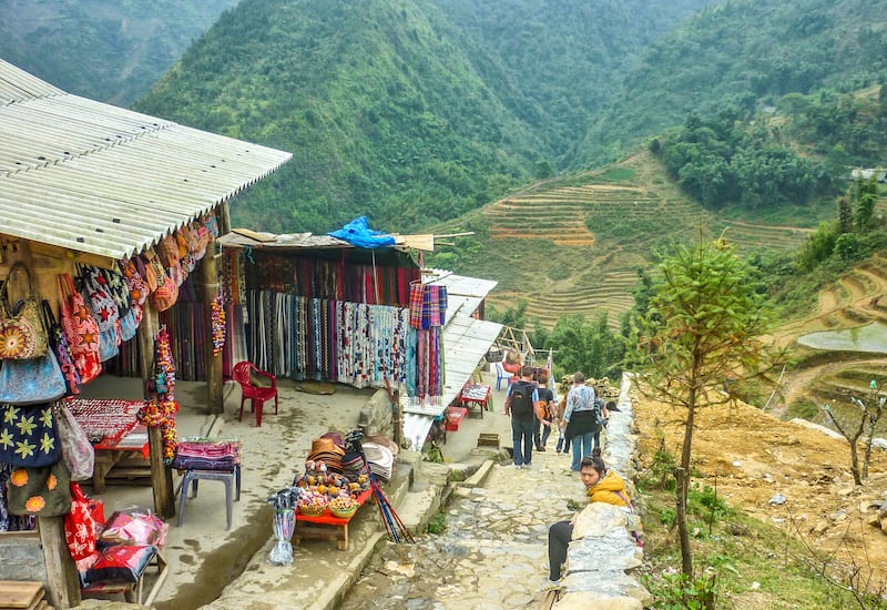 A small hill tribe village in Sapa.