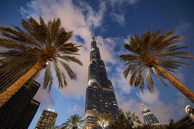 Burj Khalifa in Dubai. The latest PMI reading reflects efforts by non-oil companies to boost capacity levels. AFP