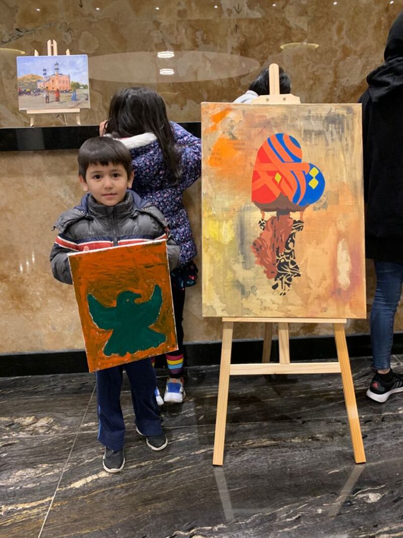 Children were also encouraged to take part in the exhibition.