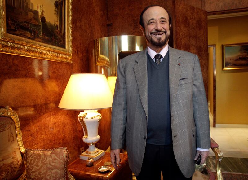 Rifaat Al Assad at home in Paris in 2011, when he vowed to bring down the government of his nephew, Bashar Al Assad, in Syria. AP