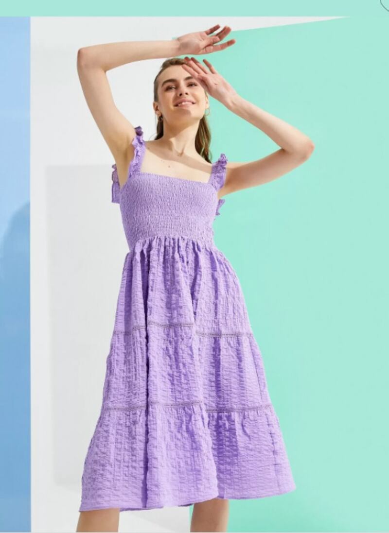 This Koton dress is the perfect piece to pack into your suitcase for summer nights spent strolling around new cities in the summer; Dh112, Koton at namshi.com. Photo: Koton