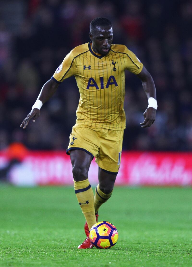 SOUTHAMPTON, ENGLAND - DECEMBER 28:  Moussa Sissoko of Tottenham Hotspur in action during the Premier League match between Southampton and Tottenham Hotspur at St Mary's Stadium on December 28, 2016 in Southampton, England.  (Photo by Ian Walton/Getty Images)