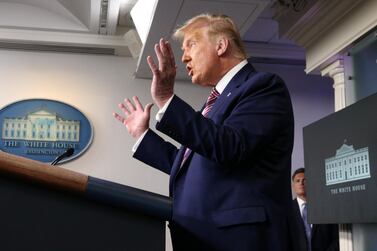 US President Donald Trump denounced a report about him not paying income tax as "totally fake news" at a press conference earlier this week. Reuters  