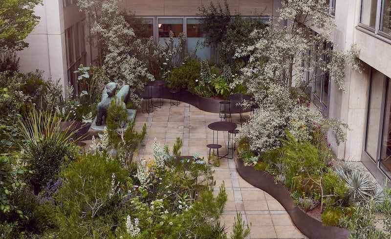 The Hermes terrace in central London has been created by landscaper designer Sarah Price