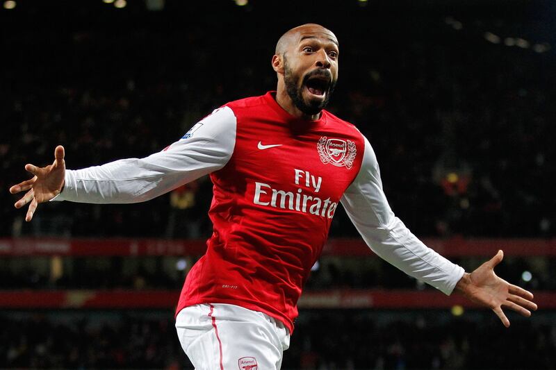 7) Thierry Henry - 175 goals in 258 games. Ratio: 0.68. (Arsenal). AFP